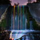 Illustration for article titled Putting Glowsticks Inside Waterfalls Is Mesmerizingly Beautiful